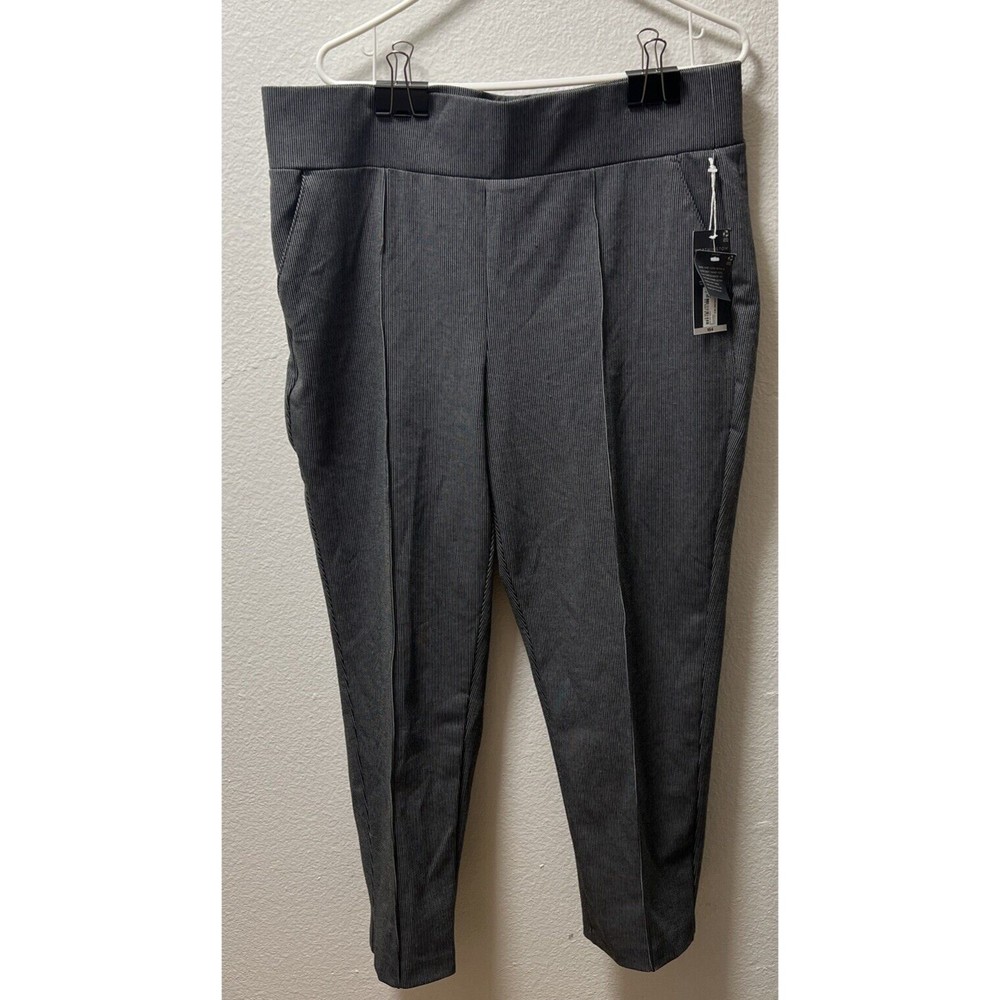 Worthington Gray Ultra Stretch Ponte Dress Pants Women's Size 0X NWT